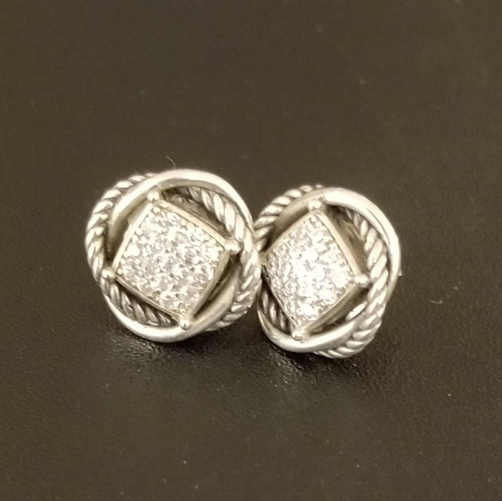 David Yurman Diamond Earrings